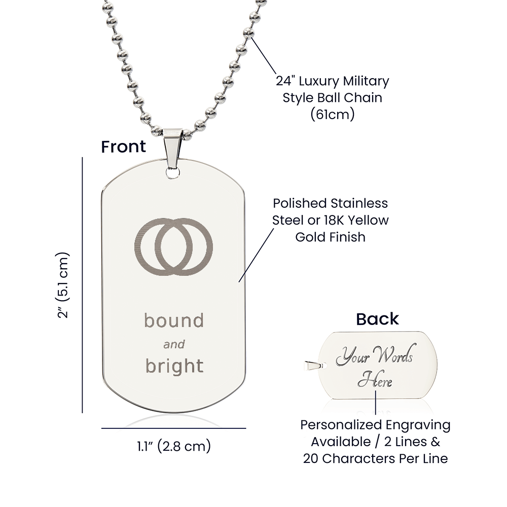 Personalised Dog Tag Necklace