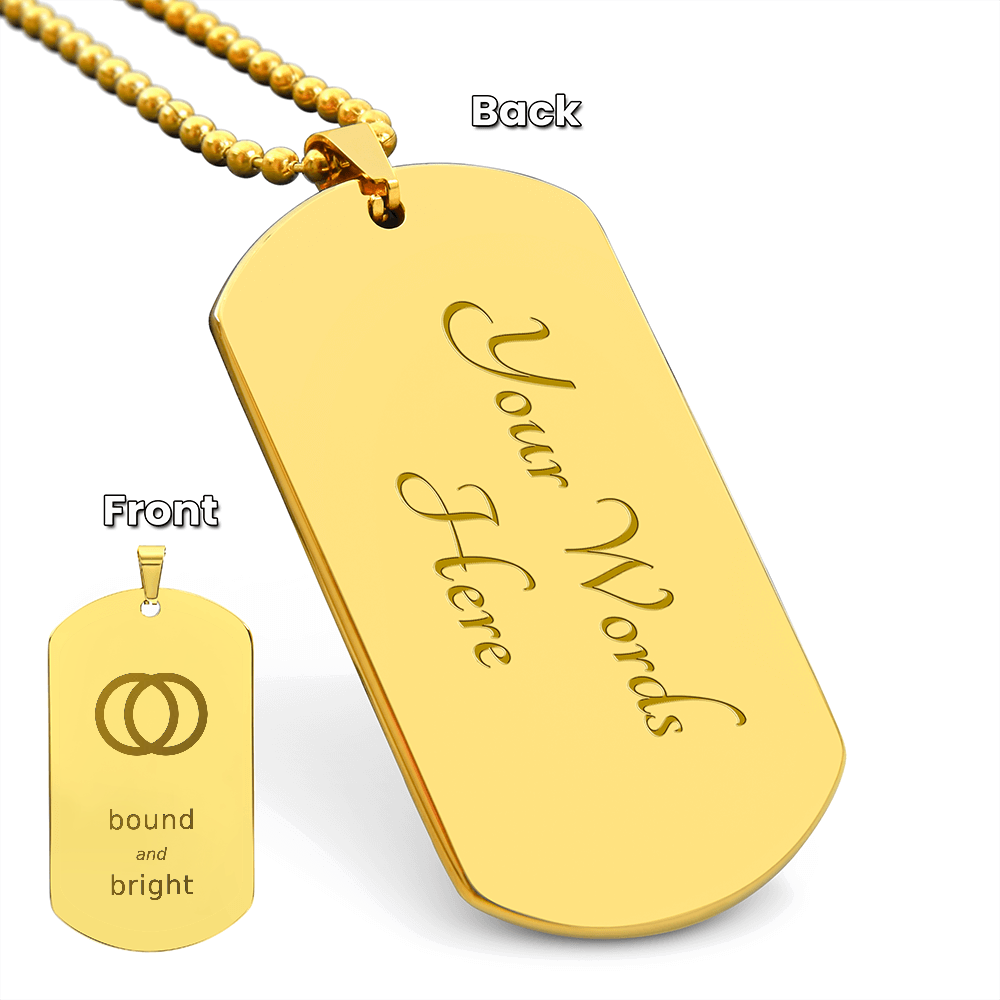 Personalised Dog Tag Necklace